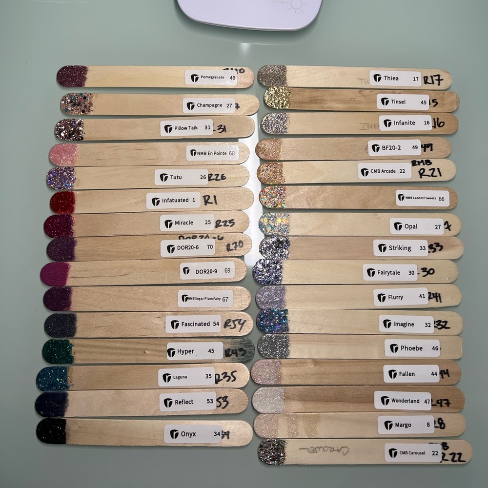 Revel Nail Dip Glitters and Sparkles